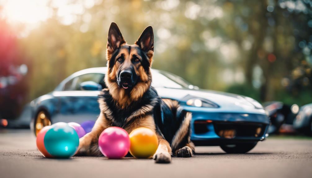 canine car squeaky balls