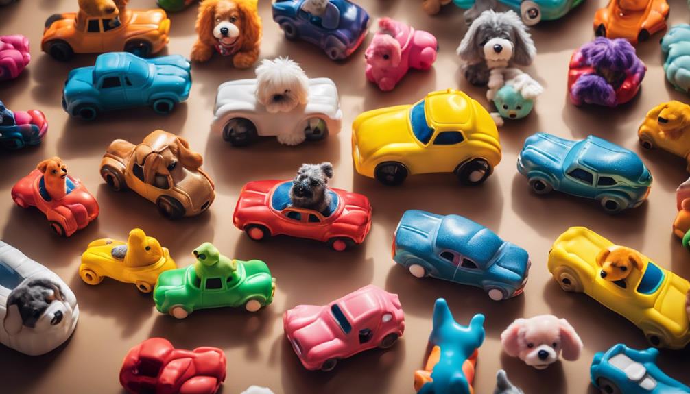 car shaped squeaky dog toys