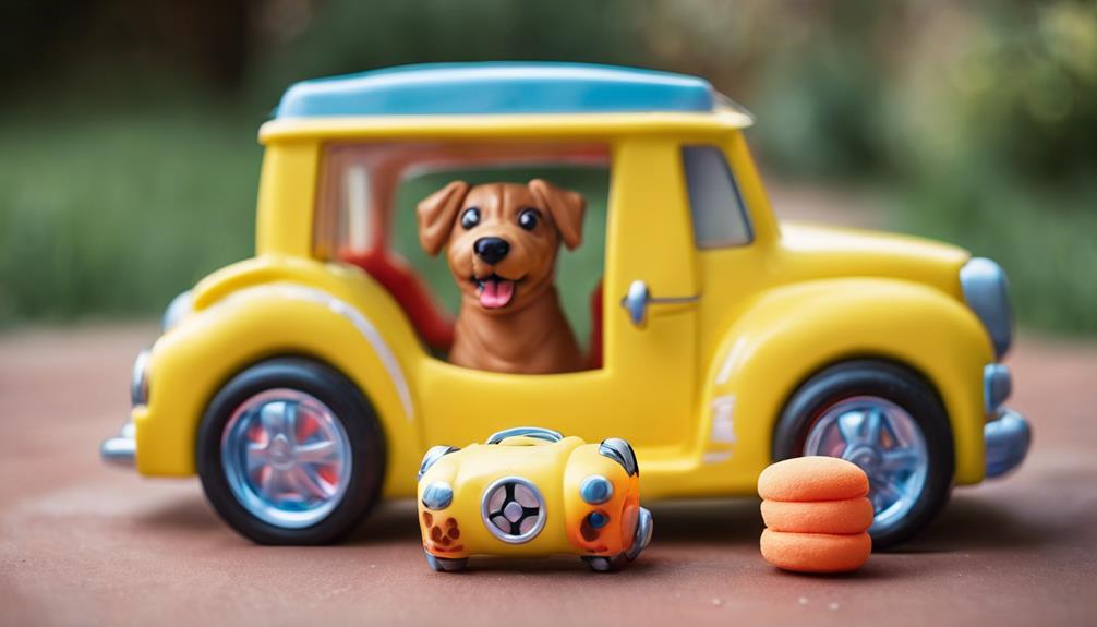 dog treat dispensing car toys