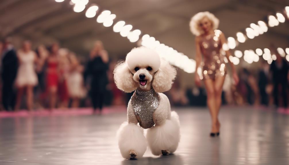 fashionable dogs on display